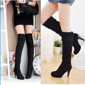 Platform Over the Knee Thigh High Heel Boots
